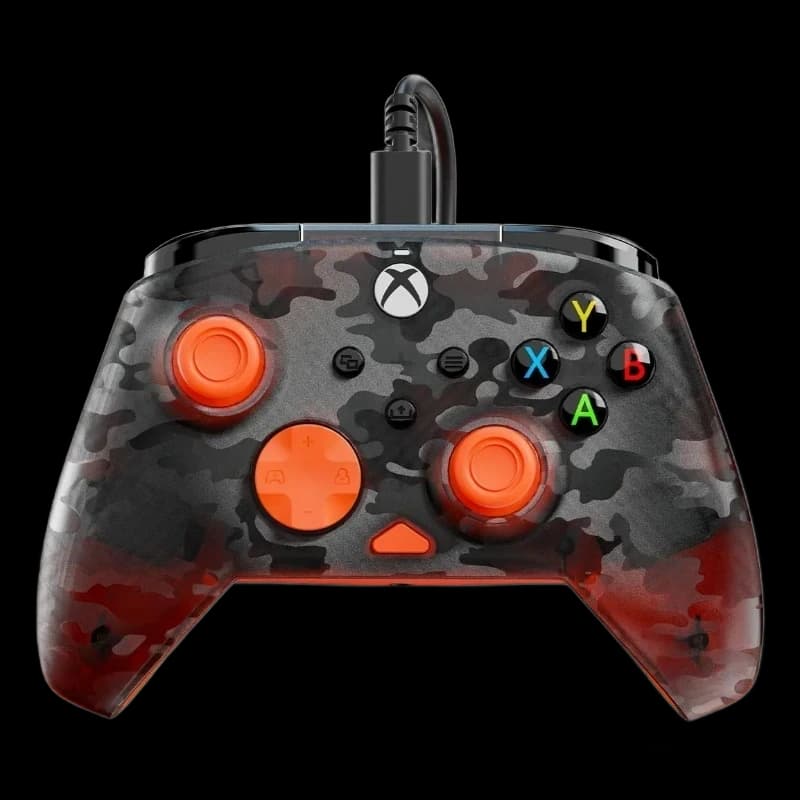 Turtle Beach XBOX Rematch Core Wired Controller Black Camo Orange